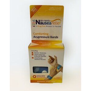 SEA-BAND NAUSEA RELIEF KIDS Comfort Acupressure Bands Motion Sickness Drug Free